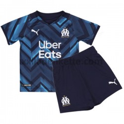 Fußballtrikot Olympique Marseille Kinder Auswärts 2021-2022 Kurzarm