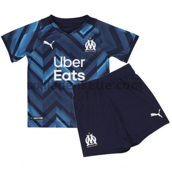 Fußballtrikot Olympique Marseille Kinder Auswärts 2021-2022 Kurzarm