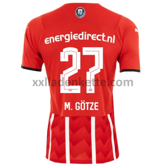 Fußballtrikot PSV Eindhoven Mario Götze 27 Heim 2021-2022 Kurzarm