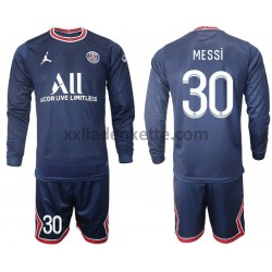 Fußballtrikot Paris Saint-Germain MESSI 30 Kinder Heim 2021-2022 Langarm
