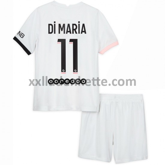 Fußballtrikot Paris Saint-Germain Di Maria 11 Kinder Auswärts 2021-2022 Kurzarm