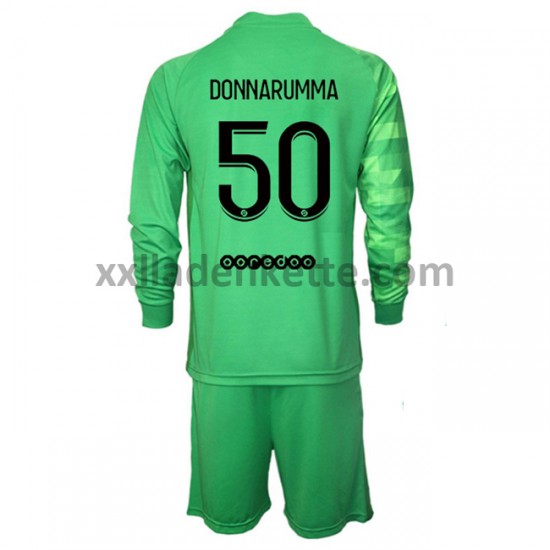 Fußballtrikot Paris Saint-Germain Torwart Gianluigi Donnarumma 50 Kinder Ausweich 2021-2022 Langarm