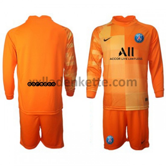 Fußballtrikot Paris Saint-Germain Torwart Kinder Heim 2021-2022 Langarm