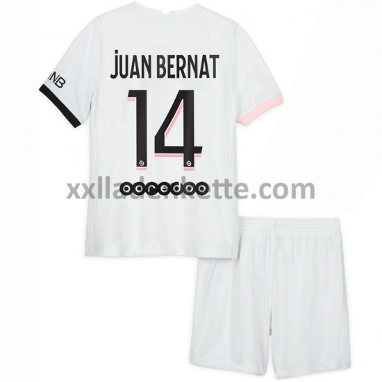 Fußballtrikot Paris Saint-Germain Juan Bernat 14 Kinder Auswärts 2021-2022 Kurzarm