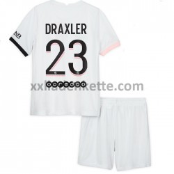 Fußballtrikot Paris Saint-Germain Julian Draxler 23 Kinder Auswärts 2021-2022 Kurzarm