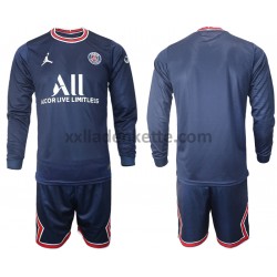 Fußballtrikot Paris Saint-Germain Kinder Heim 2021-2022 Langarm