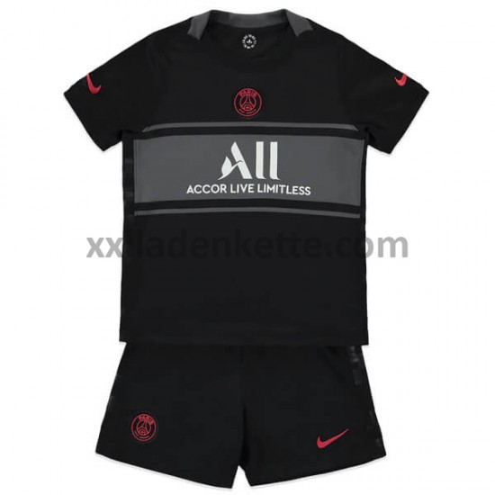 Fußballtrikot Paris Saint-Germain Kinder Ausweich 2021-2022 Kurzarm