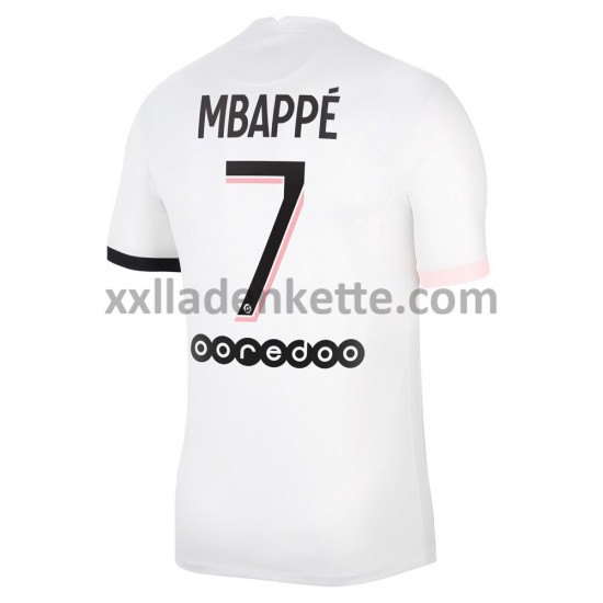 Fußballtrikot Paris Saint-Germain Kylian Mbappé 7 Auswärts 2021-2022 Kurzarm