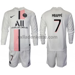 Fußballtrikot Paris Saint-Germain Kylian Mbappe 7 Kinder Auswärts 2021-2022 Langarm