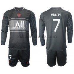 Fußballtrikot Paris Saint-Germain Kylian Mbappe 7 Kinder Ausweich 2021-2022 Langarm
