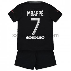 Fußballtrikot Paris Saint-Germain Kylian Mbappé 7 Kinder Ausweich 2021-2022 Kurzarm