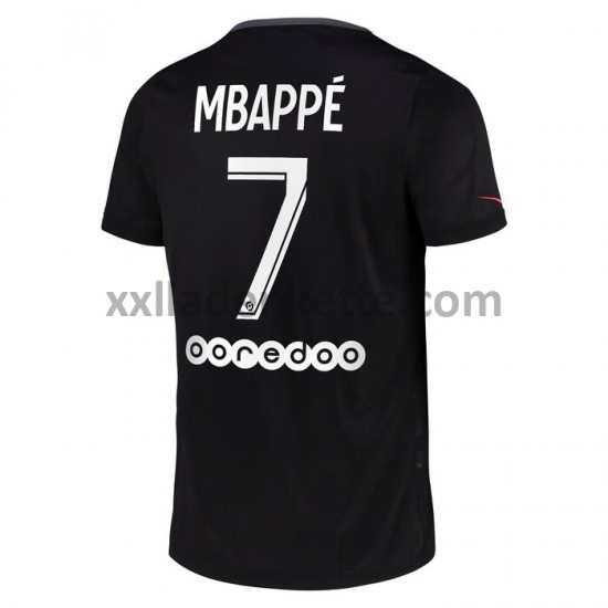 Fußballtrikot Paris Saint-Germain Kylian Mbappé 7 Ausweich 2021-2022 Kurzarm