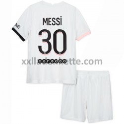 Fußballtrikot Paris Saint-Germain Lionel Messi 30 Kinder Auswärts 2021-2022 Kurzarm
