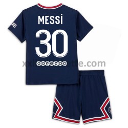 Fußballtrikot Paris Saint-Germain Lionel Messi 30 Kinder Heim 2021-2022 Kurzarm