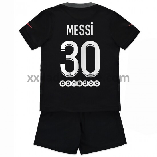 Fußballtrikot Paris Saint-Germain Lionel Messi 30 Kinder Ausweich 2021-2022 Kurzarm
