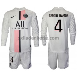 Fußballtrikot Paris Saint-Germain Sergio Ramos 4 Kinder Auswärts 2021-2022 Langarm