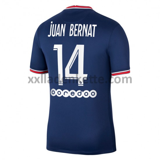 Fußballtrikot Paris Saint-Germain PSG Juan Bernat 14 Heim 2021-2022 Kurzarm