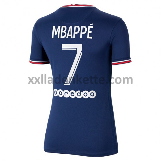 Fußballtrikot Paris Saint-Germain PSG Kylian Mbappé 7 Dame Heim 2021-2022 Kurzarm