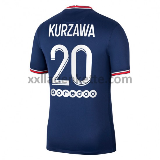 Fußballtrikot Paris Saint-Germain PSG Layvin Kurzawa 20 Heim 2021-2022 Kurzarm