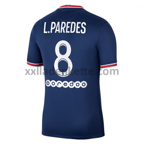 Fußballtrikot Paris Saint-Germain PSG Leandro Paredes 8 Heim 2021-2022 Kurzarm