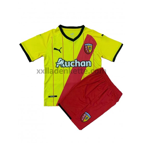 Fußballtrikot RC Lens Kinder Heim 2021-2022 Kurzarm