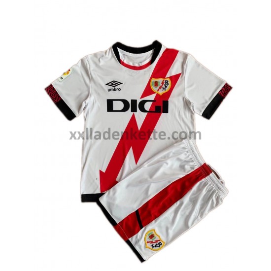 Fußballtrikot Rayo Vallecano Kinder Heim 2021-2022 Kurzarm
