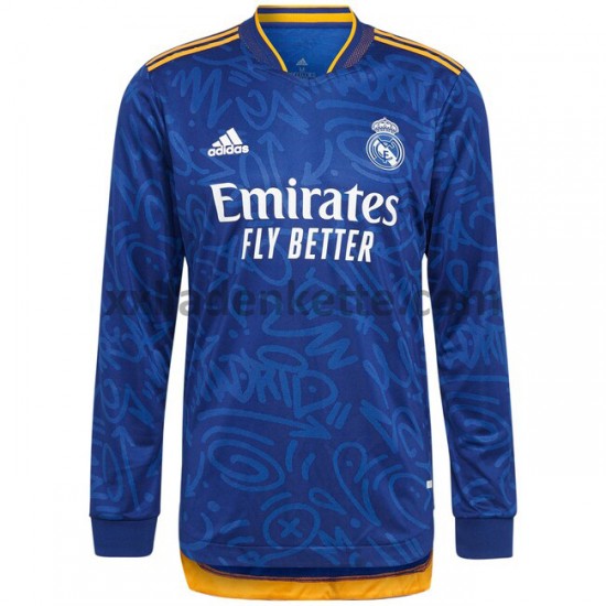 Fußballtrikot Real Madrid Auswärts 2021-2022 Langarm