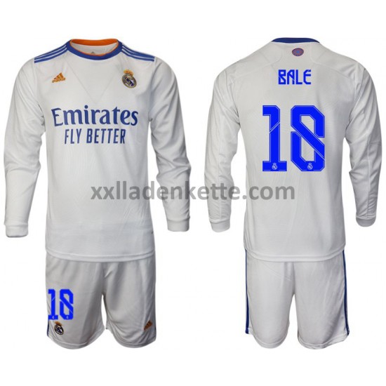 Fußballtrikot Real Madrid Bale 18 Kinder Heim 2021-2022 Langarm