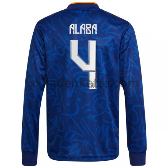 Fußballtrikot Real Madrid David Alaba 4 Auswärts 2021-2022 Langarm