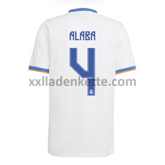Fußballtrikot Real Madrid David Alaba 4 Heim 2021-2022 Kurzarm