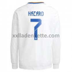 Fußballtrikot Real Madrid Eden Hazard 7 Heim 2021-2022 Langarm