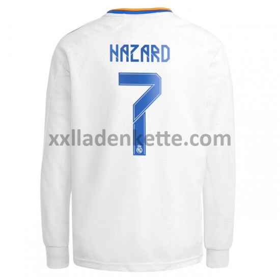 Fußballtrikot Real Madrid Eden Hazard 7 Heim 2021-2022 Langarm