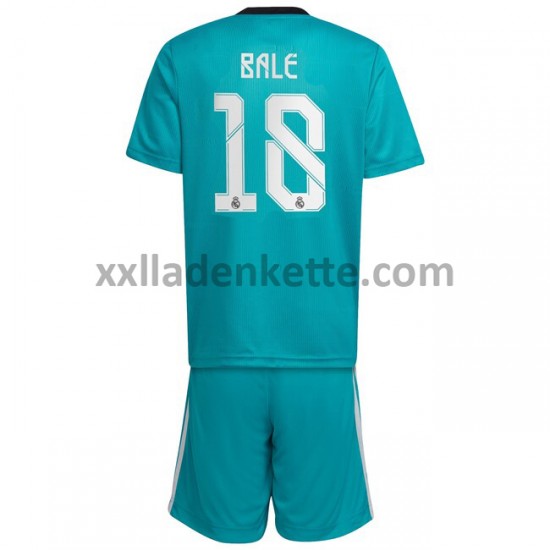 Fußballtrikot Real Madrid Gareth Bale 18 Kinder Ausweich 2021-2022 Kurzarm