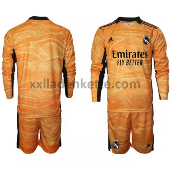 Fußballtrikot Real Madrid Torwart Kinder Auswärts 2021-2022 Langarm