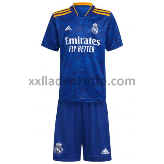 Fußballtrikot Real Madrid Kinder Auswärts 2021-2022 Kurzarm