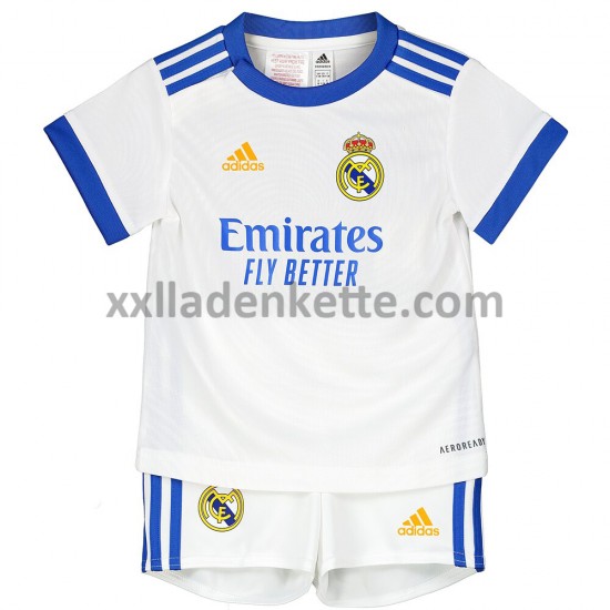 Fußballtrikot Real Madrid Kinder Heim 2021-2022 Kurzarm