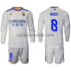 Fußballtrikot Real Madrid Kroos 8 Kinder Heim 2021-2022 Langarm