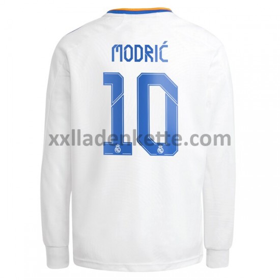 Fußballtrikot Real Madrid Luka Modrić 10 Heim 2021-2022 Langarm