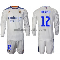 Fußballtrikot Real Madrid Marcelo 12 Kinder Heim 2021-2022 Langarm
