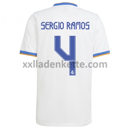 Fußballtrikot Real Madrid Sergio Ramos 4 Heim 2021-2022 Kurzarm