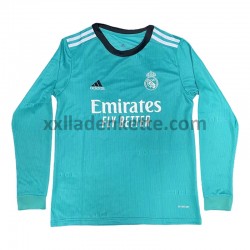 Fußballtrikot Real Madrid Ausweich 2021-2022 Langarm