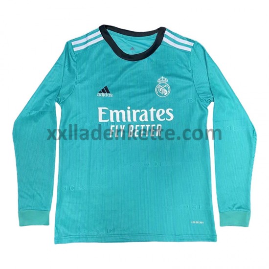 Fußballtrikot Real Madrid Ausweich 2021-2022 Langarm