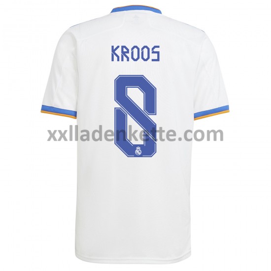Fußballtrikot Real Madrid Toni Kroos 8 Heim 2021-2022 Kurzarm