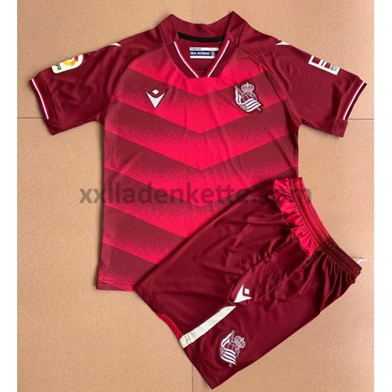 Fußballtrikot Real Sociedad Kinder Auswärts 2021-2022 Kurzarm