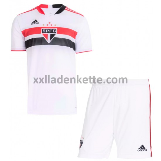 Fußballtrikot Sao Paulo Kinder Heim 2021-2022 Kurzarm