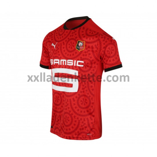 Fußballtrikot Stade Rennes Heim 2020-2021 Kurzarm