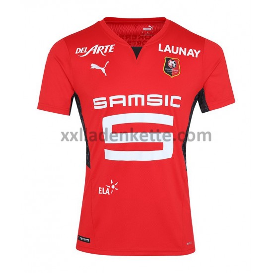 Fußballtrikot Stade Rennes Heim 2021-2022 Kurzarm