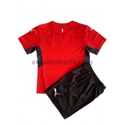 Fußballtrikot Stade Rennes Kinder Heim 2021-2022 Kurzarm