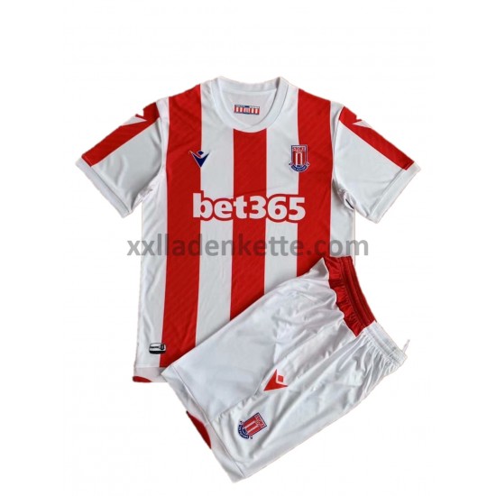 Fußballtrikot Stoke City Kinder Heim 2021-2022 Kurzarm