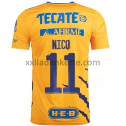 Fußballtrikot Tigres UANL Nico Lopez 11 Heim 2021-2022 Kurzarm